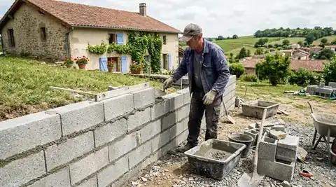 Mur parpaing