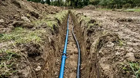 Tranchée eau